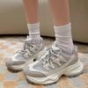 2024 Горячая Распродажа Кроссовки на платформе Женские сетчатые однотонные дышащие кроссовки со шнуровкой Круглый носок Толстая подошва Женская обувь ручной работы