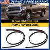 Левый Правый 2X Молдинг Водосток Отделка Крыши Для Tundra 2007- Toyota Черный Crewmax