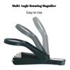 Professional Nail Clippers with Magnifying Glass - Multi-Angle Rotating  for Easy Use, Perfect for Visually Impaired Seniors