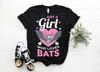 Just A Girl Who Loves Bats Gift Cute T-Shirt, Bat Flying Vampire Animal Lover T Shirts, Funny Spooky Halloween Costume, Birthday Present,