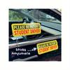 Beginner Driver Self-Adhesive Stickers, 10.3x4 Inches, Removable Car and Window Student Novice Driving DIY Decals, PVC Stickers