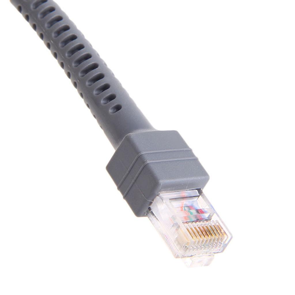Удобный USB-кабель для сканера штрих-кода Symbol LS2208 LS2208AP LS1203 LS4208 LS4278, 9 футов, спиральный дизайн