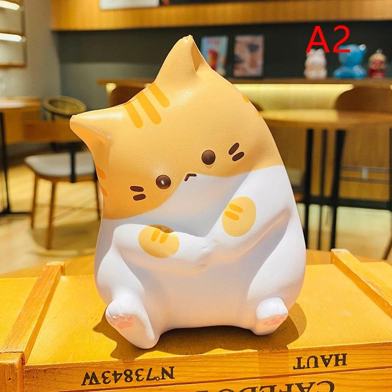 Мультяшные игрушки для детей Детские игрушки 1 шт. Очаровательный кот-пищалка для взрослых Мягкие сжимаемые шарики из ПУ с медленным возвратом Pop Fidget Хэллоуин Рождество Подарки