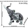 Colorful Water Transfer Printing Elephant Sculpture Nordic Home Office Desktop Decoration Resin Animal Statue Handicrafts
