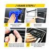 3D PVC Center Control Console Cover Panel Trim Carbon Fiber For BMW X5 2008-2014