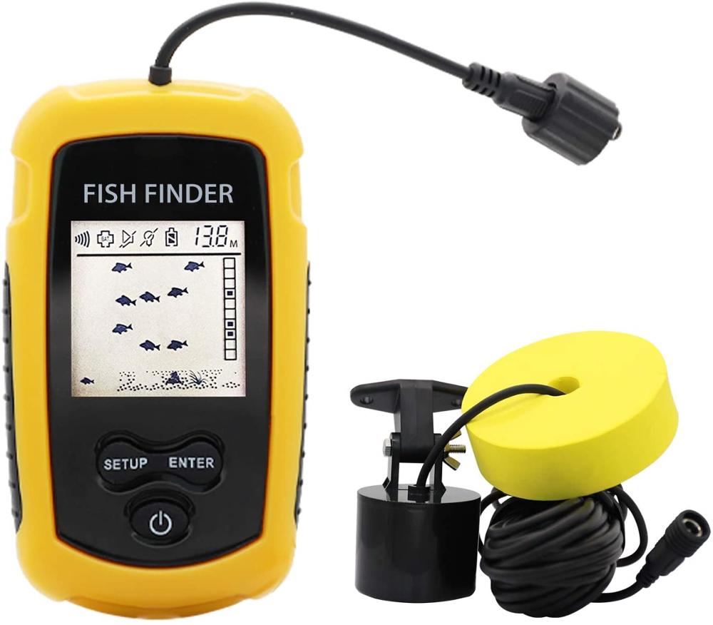 2025 New Portable Fish Finder Fishing Echo Sounder Ice Fishing Sonar Sounder Alarm Transducer Fishfinder 0.7-100m