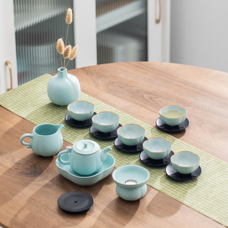 High-end Light Luxury Kung Fu Tea Set Gift Box, High-end Business Company Annual Meeting Creative Gifts Can Be