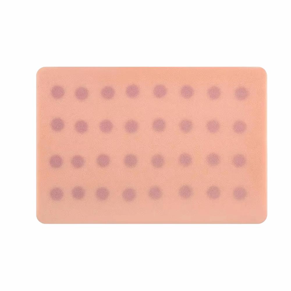 Silicone Intradermal Injection Training Pad Reusable 32 Injection Spots Skin Simulation Model Skin Test Module Embedded