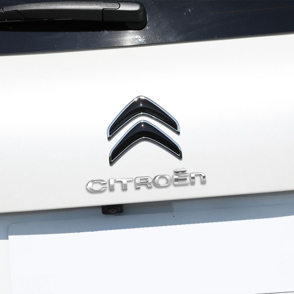 TXBB4 1pcs 3D ABS For Citroen Car Letters Front Hood Emblem Bonnet Sticker Rear Tail Trunk Badge Decal Styling Car Accessories