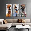 Modern African Tribal Art Canvas Painting Black Woman Dancing Poster and Print Abstract Wall Art Pictures For Living Room Decor