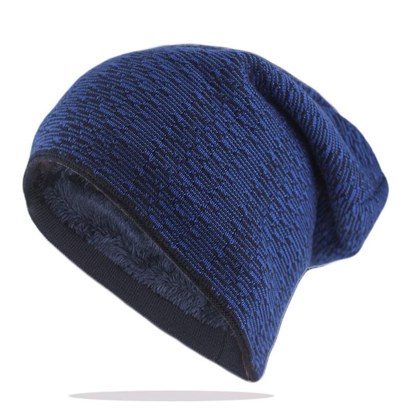 Hat Soft Fashion Adult Men Winter Warm Hat For Unisex Knitted Casual Beanies Skullies Cotton Wool Hats Outdoor Solid Gorros