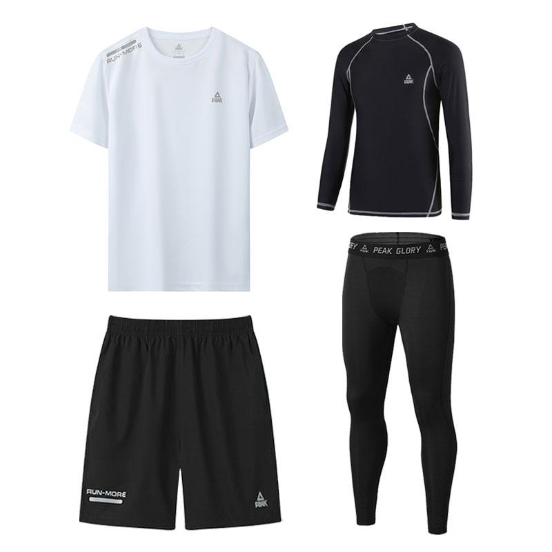 PEAK Running Clothing Sets Unisex TZYS41136+01302-3