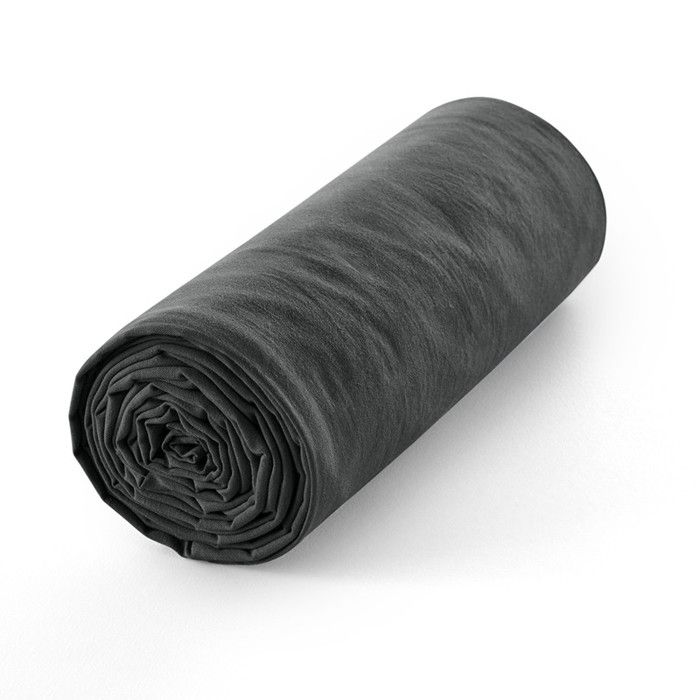 Drap housse 180 x 200 cm bonnet 30 cm "Prémium" pour lit 2 places King Size - 180x200+30 - Prémium Truffe