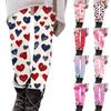 Women's Pants Printed Elastic Soft Cotton Leggings Casual Home Pajamas