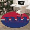 New York Giants Logo Round Rug for Livingroom,Bedroom, Palyroom, Chair Rug, Area rug, Circle Carpet, Large Size Fan Christmas gift