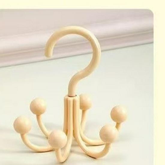 Six-Claw No-Drill Bag, Lingerie, and Hat Hanger for Dormitory Wardrobe Storage