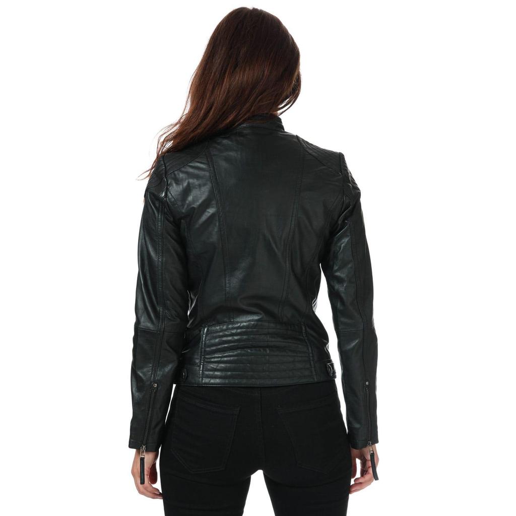 Elle Womens/Ladies Annette Leather Jacket