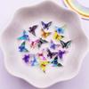 30 шт. смешанная смола, красочные мини-милые блестящие хрустальные бабочки для дизайна ногтей, плоская задняя часть, стразы, аппликация, декор, сделай сам, свадебные аксессуары для скрапбукинга, ремесла