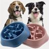 New Large Capacity Slow Feeder Pet Bowl for Dog and Cat - Anti Slip, Non-choking Design for Anxiety Relief - Slow Food Feeding P