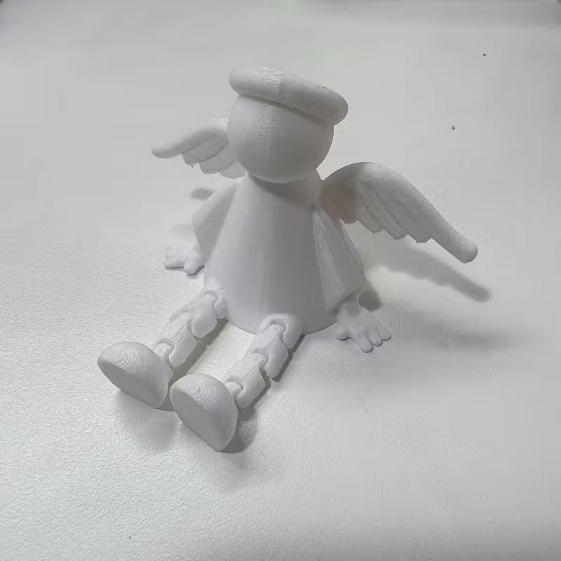 Креативная 3D-печатная скульптура ангела, шарнирная фигурка-кукла для сада, дома, настольные украшения, поделки
