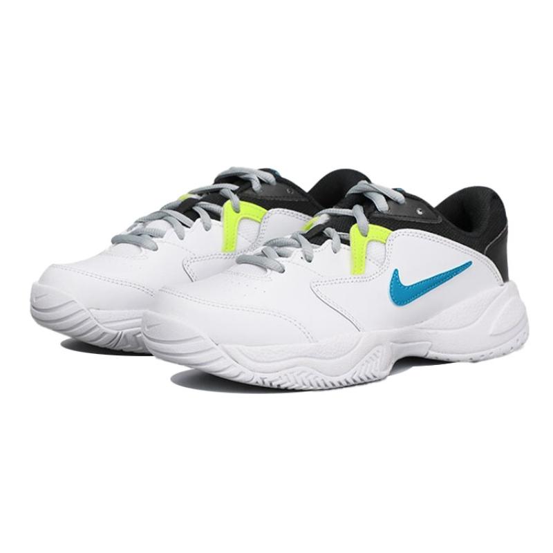 Nike Детские тренировочные кроссовки с низким верхом Jr.GS, противоскользящие амортизаторы, белые, черные, синие, CD0440-101