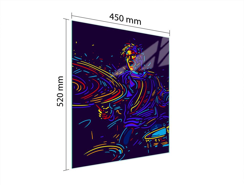 GLASS CUTTING BOARD 45x52 Music