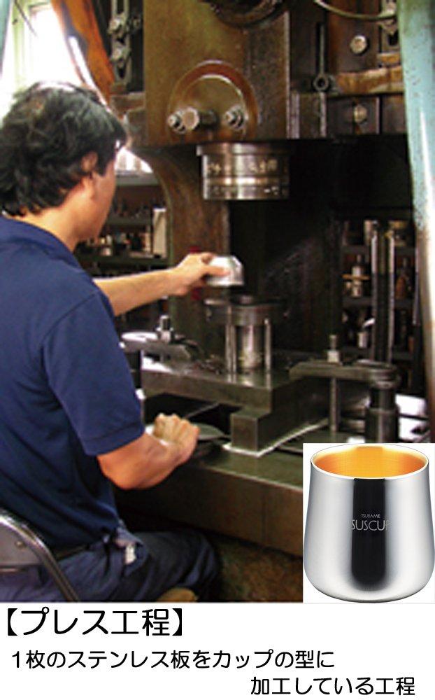 TUBAME SUSCUP Модный тамблер поверхность 24К золото Серебро O.S. (Внутреннее покрытие) SCW-7G (ок.) 70×80мм