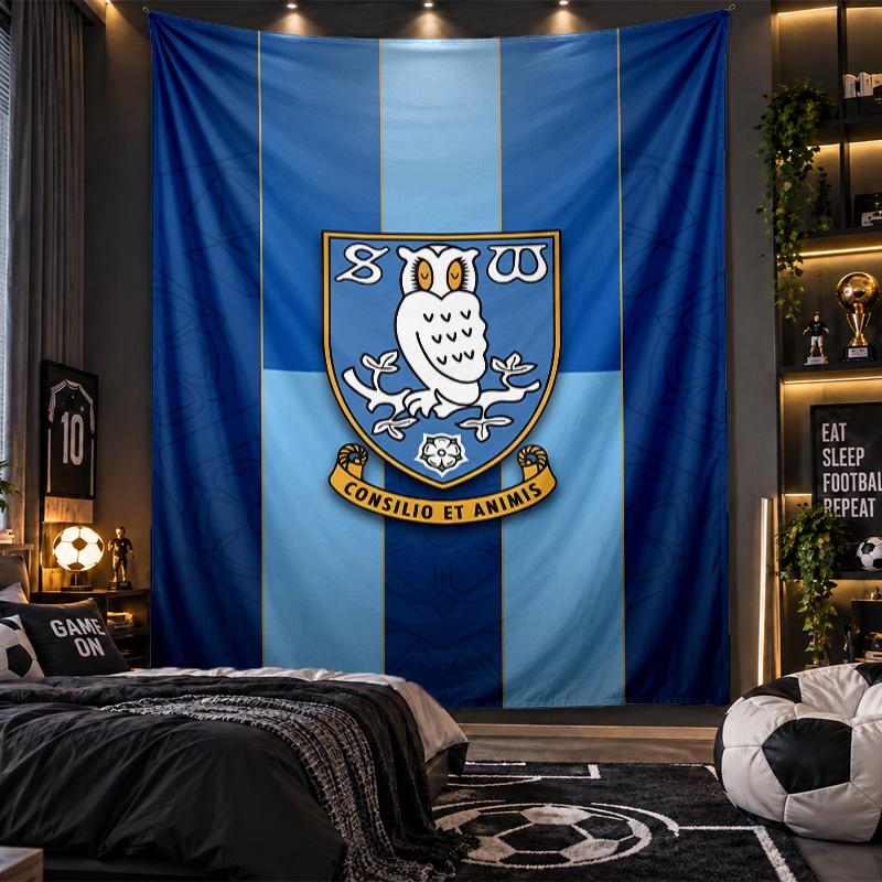 Wall Hanging Tapestry Sheffield Wednesday Print Cloth for Living Room Bedroom Home Decor