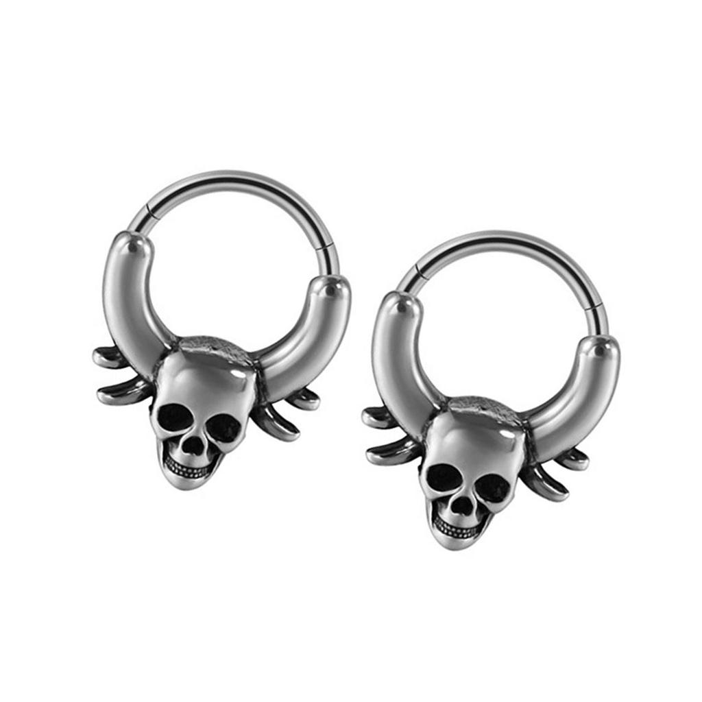 Pack of 2 Stainless Steel Septum Rings Fashion Body Jewelry Nose and Ear Piercing Jewelry Fashion Accessory for Daily