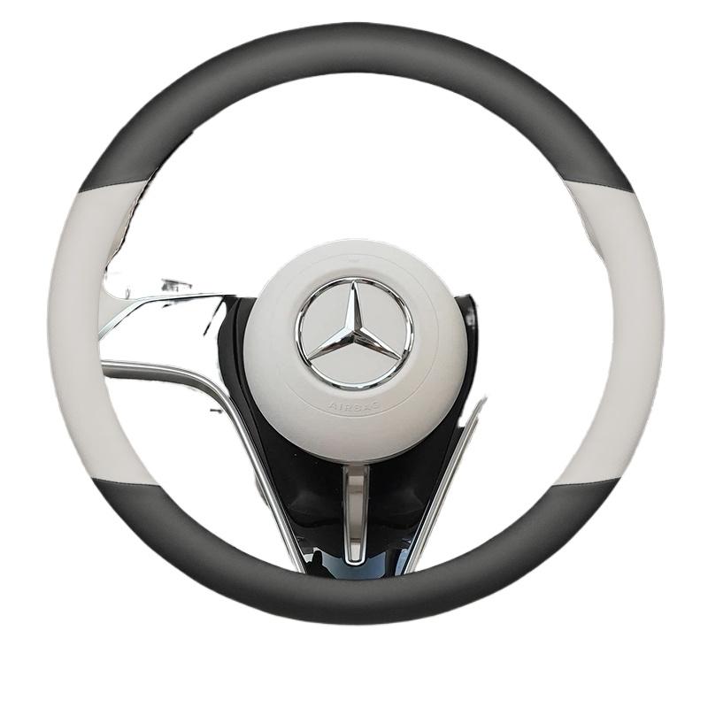 Кожаный чехол на руль автомобиля для Mercedes Benz C220 GLC W447 W124 W203 W204 W205 W218 W245 W166 W212 W210 W221 Аксессуары mo00