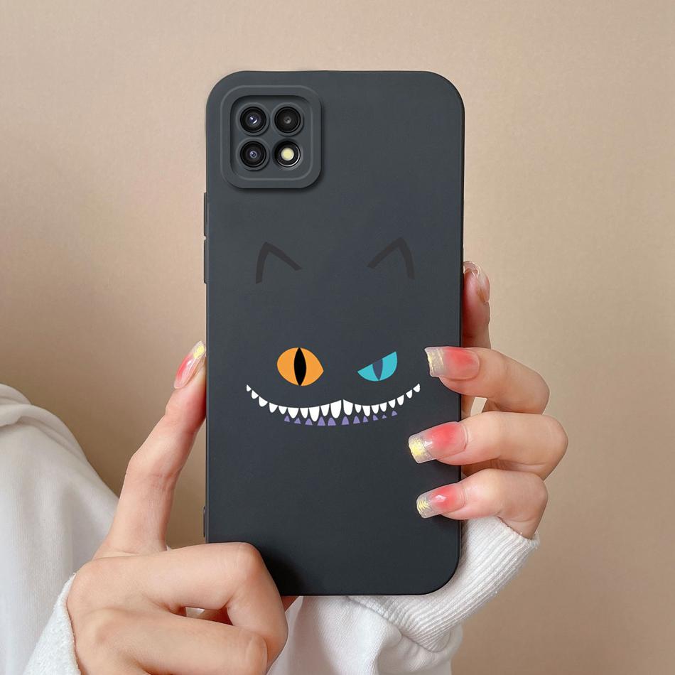 Для Samsung A22 A22S Чехол Цветной Покрашенный Мягкий Жидкий Силикон Защита Камеры Чехол для Телефона Для Samsung A 22 4G 5G A 22S Fundas