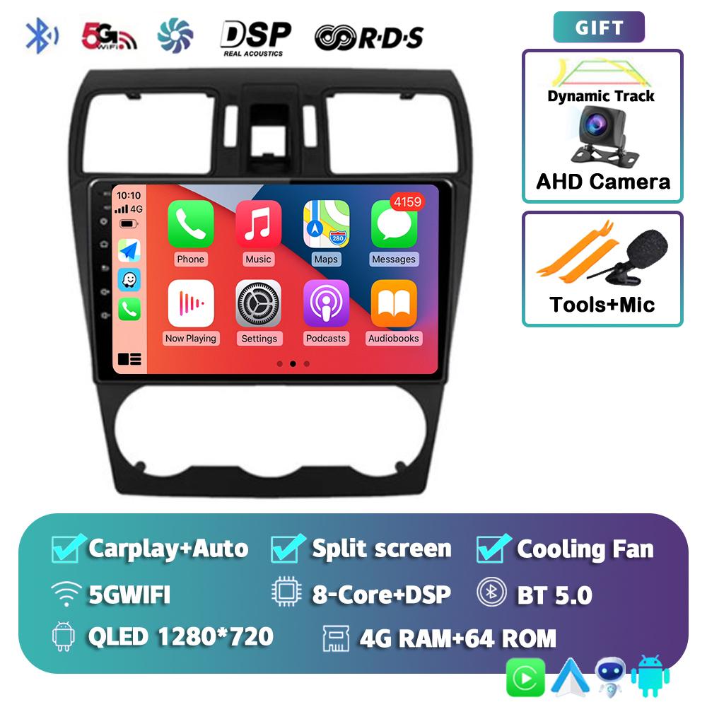 Android 14 Carplay Автомагнитола для Subaru Forester XV WRX 2012 2013 2014 2015 2018 Мультимедийный проигрыватель GPS Стерео DSP WiFi+4G