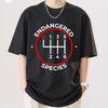 Футболки Gearbox Shirt Endangered Species Ручная коробка передач Рычаг переключения передач 6-ступенчатая футболка для любителей автомобилей Подарок для автолюбителя Одежда