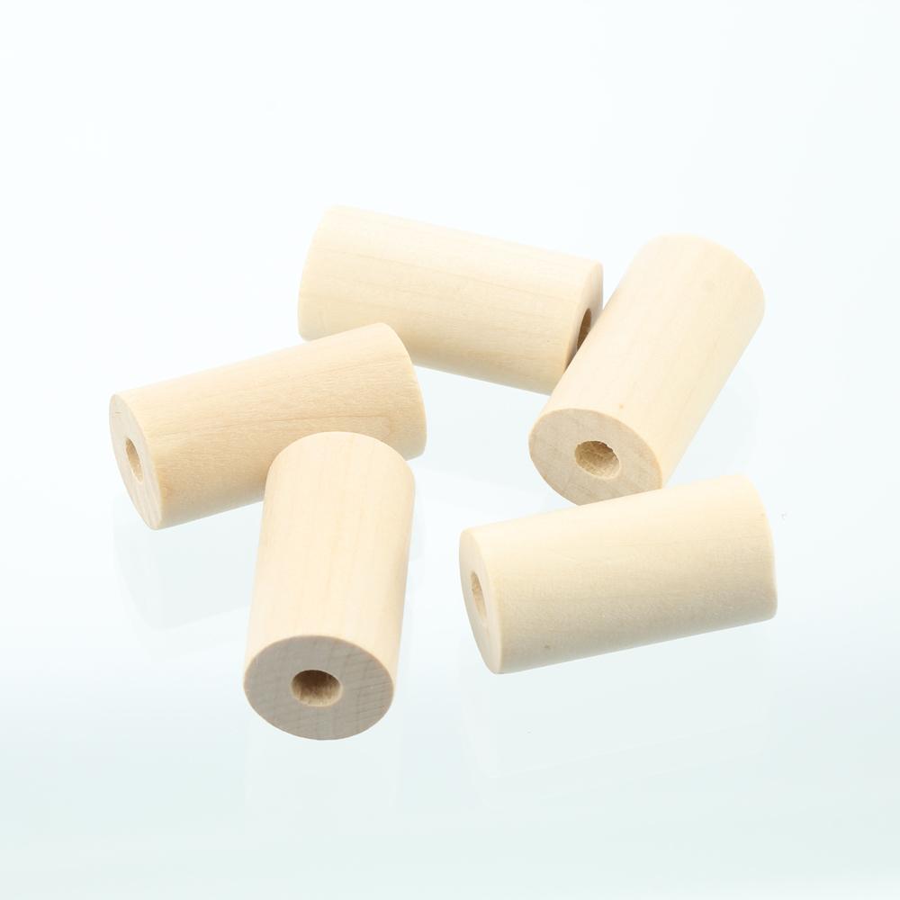 15 шт. 25 мм 30 мм 40 мм Большие бусины в форме цилиндра из натурального дерева ручной работы с большим отверстием для DIY поделок, деревообработки, аксессуары для изготовления ювелирных изделий