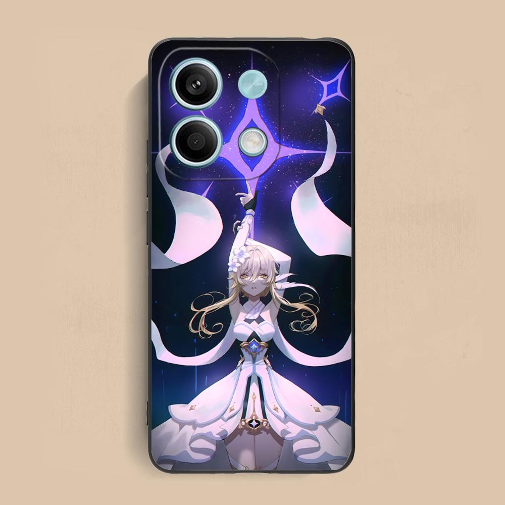 Game GI Lumine Matte TPU Mobile Phone Case for Xiaomi Redmi Note 14 13 12 11 S Pro Plus 4G 5G Colorful Printing Cover