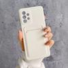 Silicone with Card Holder Phone Case for Samsung Galaxy A05S A05 A15 A25 A35 A55 A24 A34 A54 A14 A13 4G 5G Shockproof Cover