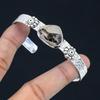 Natural Septarian Gemstone Bangle Adjustable 925 Sterling Silver Indian Jewelry