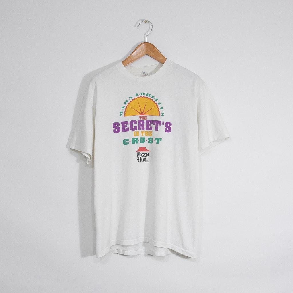 Vintage 90s Pizza Hut Crust Promotional T Shirt Mens XL Single Stitch Distressed