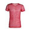 Summer Cool Mesh Slim Casual Short Sleeve T-Shirt Mesh T-Shirt Man See Through Vest Tops