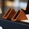 Elegant Wooden Tissue Holder Non-slip Bottom Wood Tissue Dispenser  Commercial Use