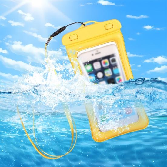 Мобильная водонепроницаемая сумка с ремешком и сенсорным экраном. Хорошая герметичность. Герметичная сухая сумка для подводной эксплуатации. Защита мобильного телефона под водой. Мобильный телефон для пляжного плавания.