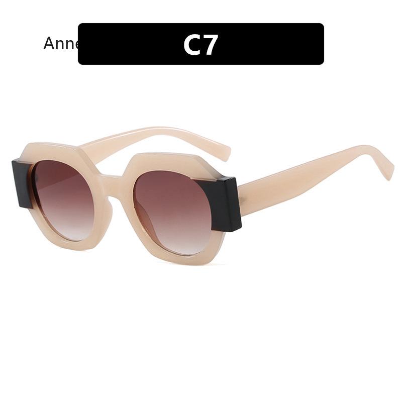 New Fashion Square Sunglasses Woman Vintage Shades Design Vintage Polygon Sun Glasses Female Tourism Glasses Lady Oculos