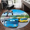 1pc Tayo The Little Bus1 Design Printed Area Round Carpet for Bedroom Living Room Home Decor Rugs Mat Non Slip Mat Rug for Bedside