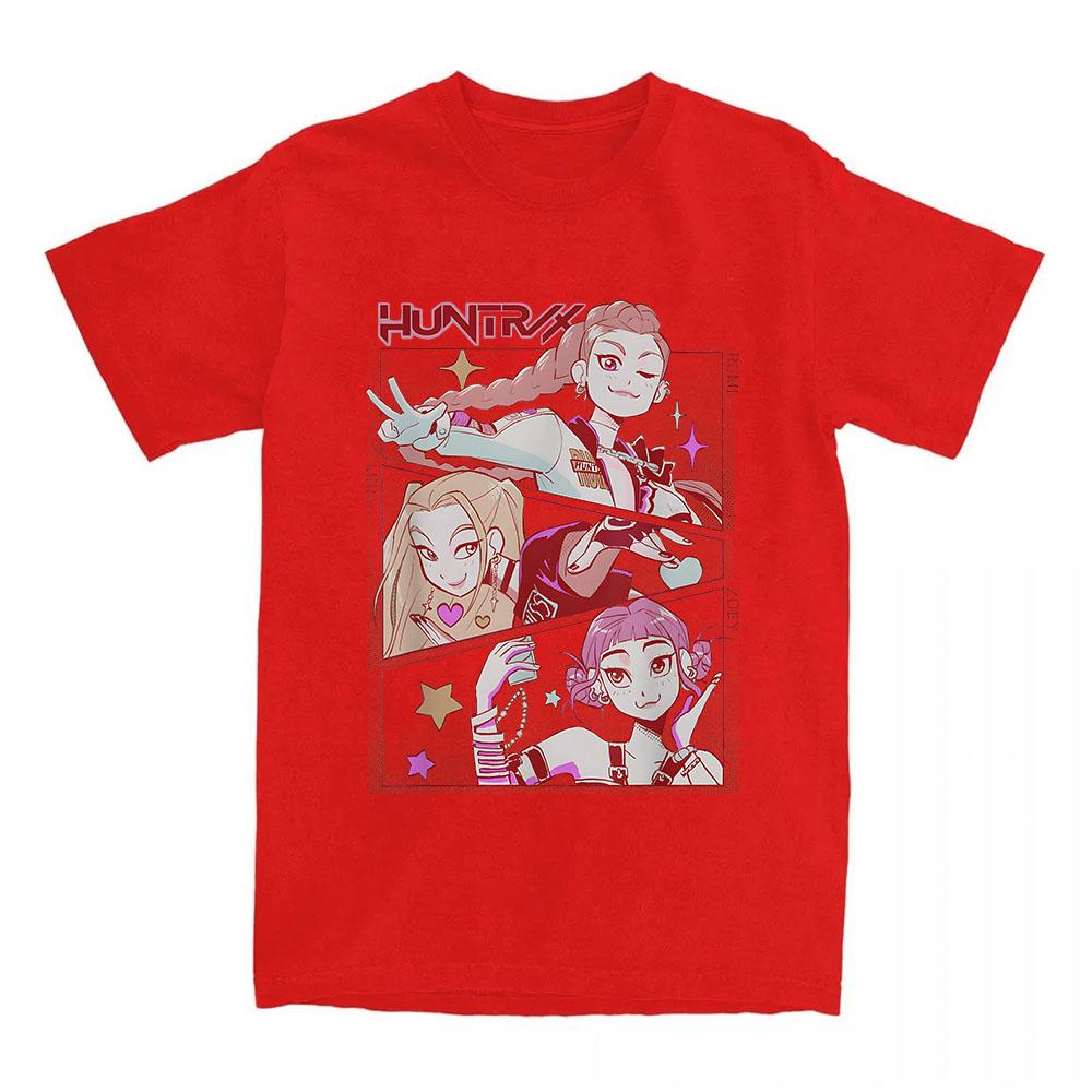 Saja Boys Comfort Colors T-Shirt KPop Demon Hunters Print T Shirt Summer Short Sleeve Cotton T Shirt Fashion Women Men Clothing