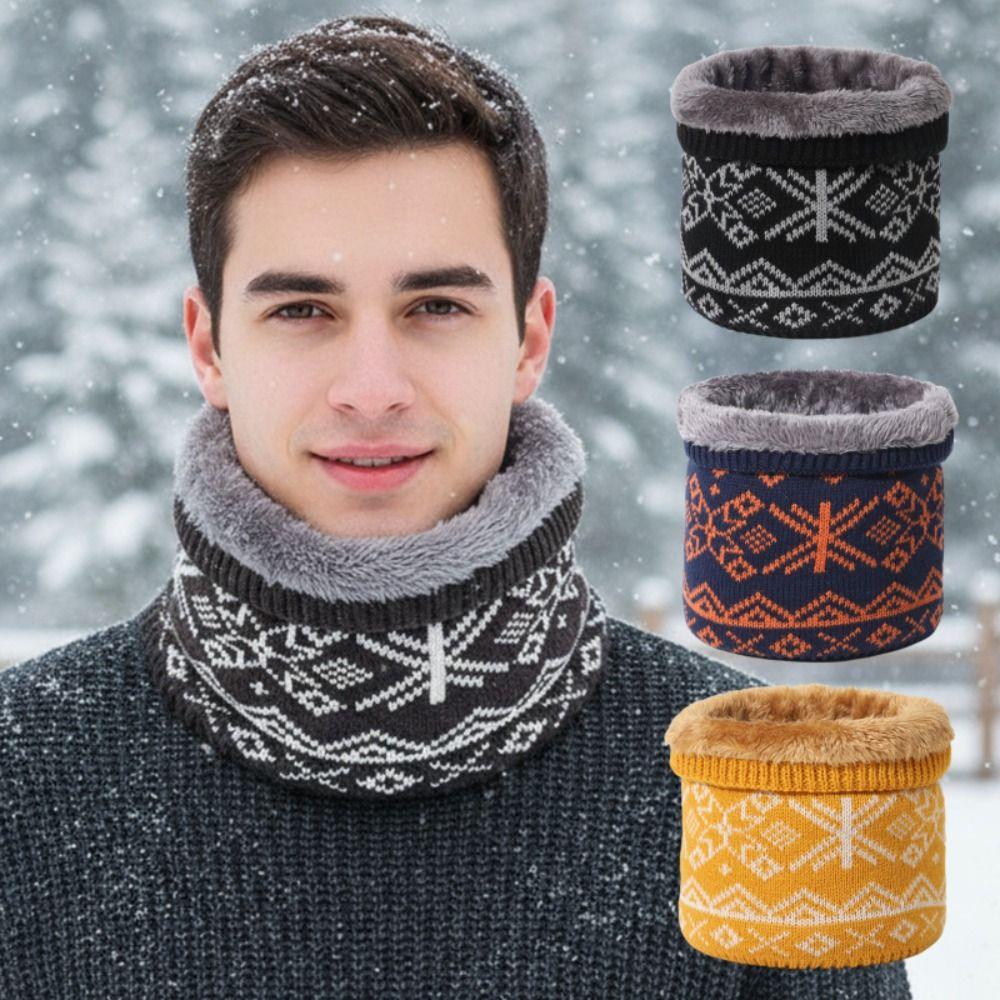 Plush Neck Warmer Thickened Lining Sport Scarf Fashion Pullover Cap