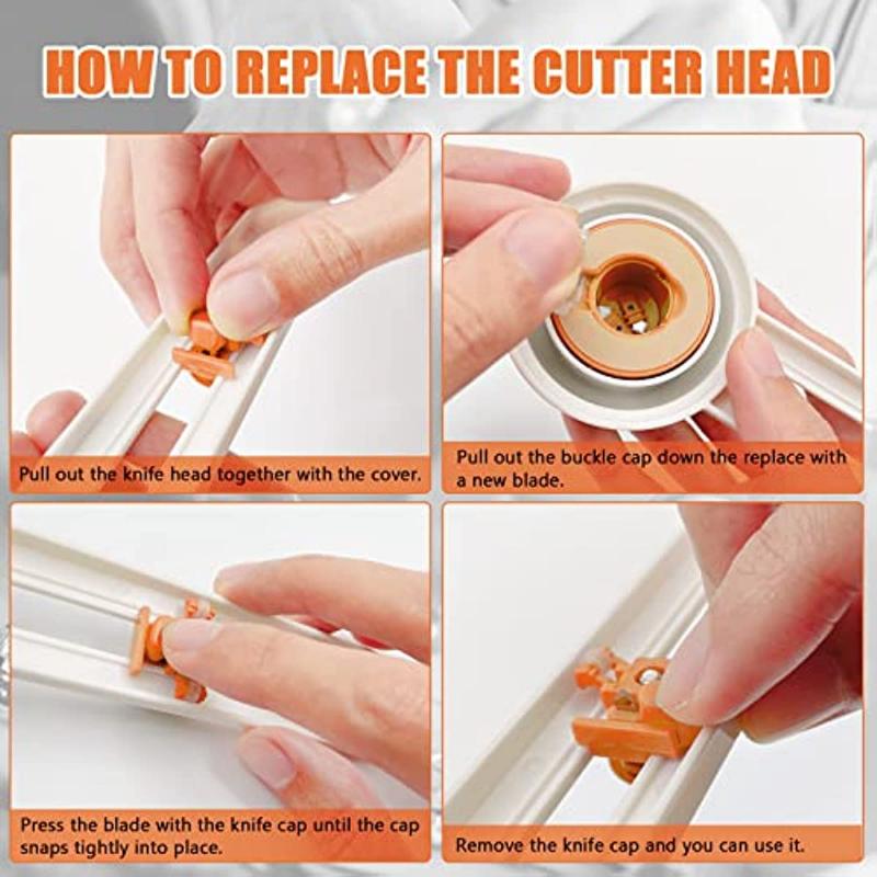 Круглый резак, Круглый резак для бумаги Круглый триммер для бумаги Роторный резак Принадлежности для рукоделия, Круглый нож для резки Карторезки