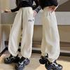 Брюки для девочек Весна и осень Корейский стиль Детская мода Спортивные брюки Большие детские студенческие повседневные брюки Серые спортивные брюки