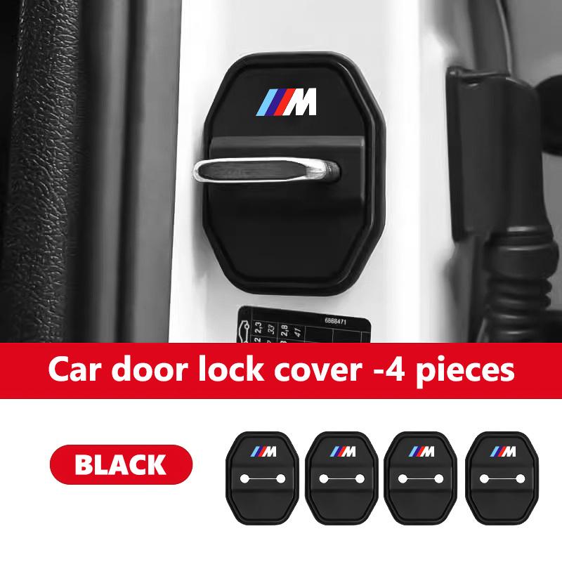vbjly8 For BMW Silicone Car Door Lock Cover Protect Buckle Cover Latch Stop M 1 3 4 5 6 7 Series X1 X3 X4 X5 G20 G38 F48 E36 E39