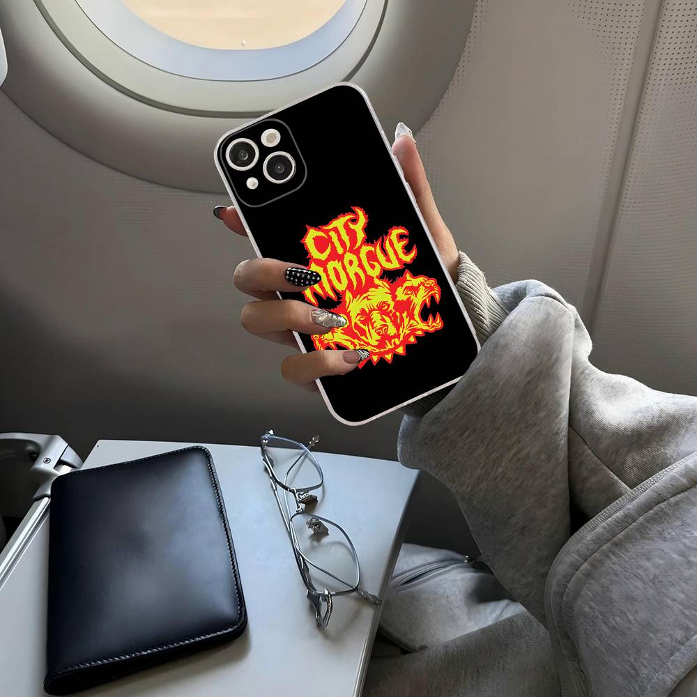 Чехол для телефона C-City M-Morgue Zillakami для iPhone 11 13 16 12 17 14 15 Pro Max Plus Мягкий прозрачный задний чехол Coque