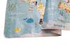 Tapis chambre enfant 100x160 cm Polyester Monde Bleu